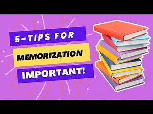 5 Tips for Memorization - (Animated Explanation)