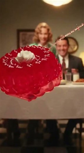 1950s “Perfect” Family Dinner Goes Wrong in Slow Motion 😂 #funnyreelsusa #vintageamerica #usa #nyc