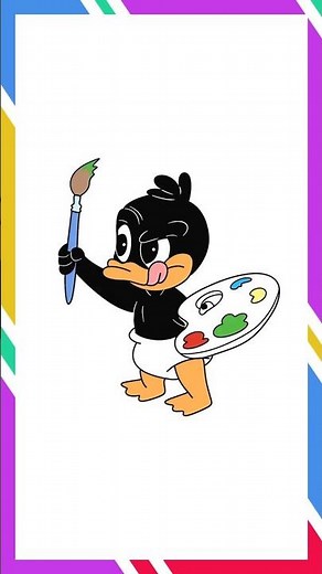 Drawing Baby Daffy Duck Cartoon Easy