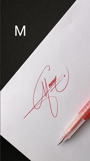 How to Sign For Letter M | Elegant Signature Design