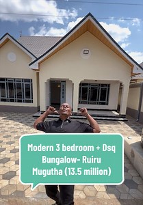 Modern 3-Bedroom Bungalow DSQ in Ruiru Mugutha — KSh 13.5M