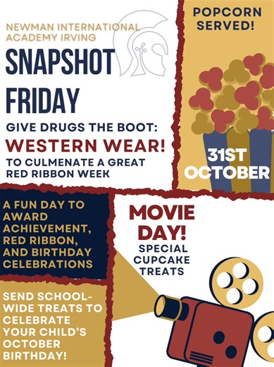 Howdy! Let’s end Red Ribbon Week strong Warriors! #redribbonweek #newmanirving | NIA Irving