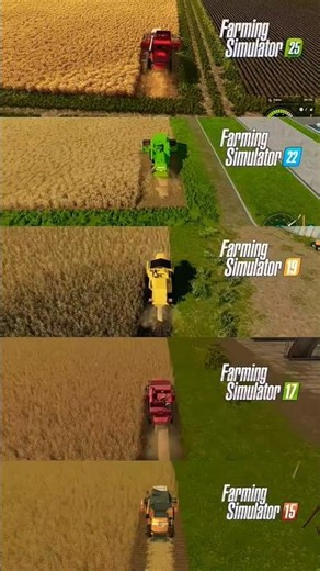 fs15 vs fs17 vs fs19 vs fs22 vs fs25#farming🚜👨🏻‍🌾 simulator check game difference#short👀🎮👍🏻