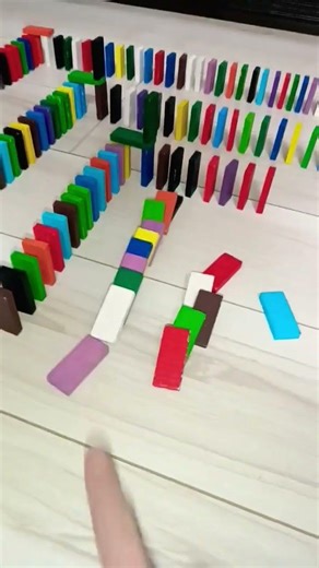 1-100 dominoes tricks #domino