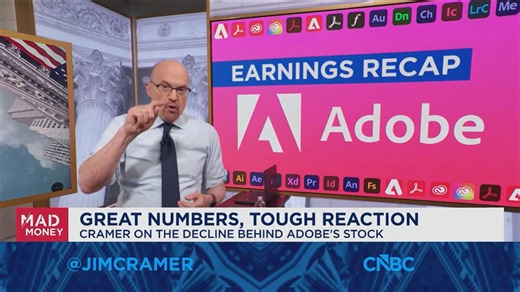 Adobe is sacrificing near-term revenue to grow its ecosystem, says Jim Cramer