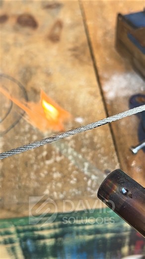 There’s no better way to cut steel cable #DIYTools #CutCable #PerfectMethod