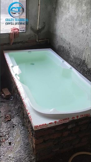 bath tab installation complete #crazytechnical #plumbing