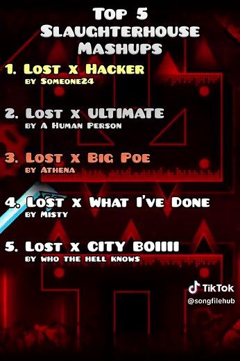 Top 5 Slaughterhouse Mashups 🔥 #fyp Discord: https://discord.gg/maSgd4zpEF Mashups by [i dont know 😭], Misty, @athenafloof, A Human Person, Someone24 Showcase by Shlant #geometrydash #gd #mashups #mashup #gdmashups #gdmashup #cityboy #cityboi #cityboys #citybois