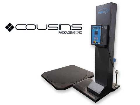 Used Cousins LP2100-SRT Semi-Automatic Low-Profile Stretch Wrapper