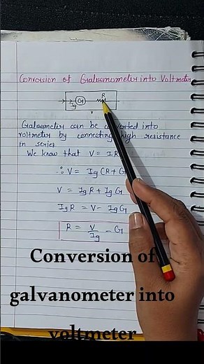 conversion of galvanometer into voltmeter