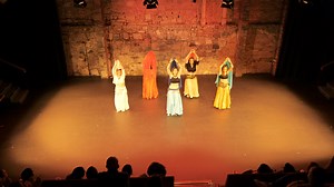 Classical, Group Serpent Mistiques's performance on the fourth edition of the Yalla Belly Dance show "A Night at the Harem", staged at the Smock Alley Theatre on the 11th of May 2024. | Yalla Belly Dance Dublin