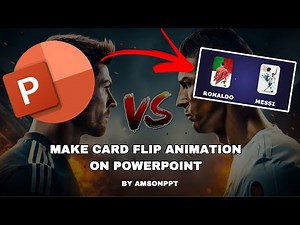 Make these VIRAL card flipping animations in POWERPOINT