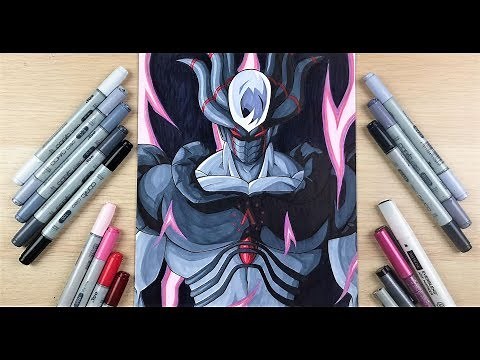 Drawing the Evil Omni King from Anime War!
