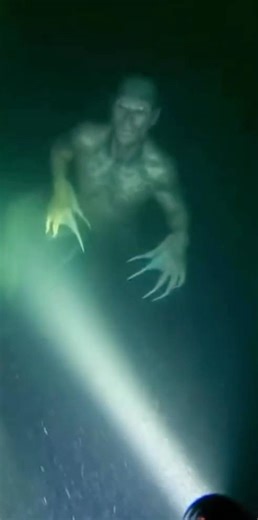 Merman amphibious monster caught on camera style clip. Fiction. #cryptids #monster #fantasymonsters