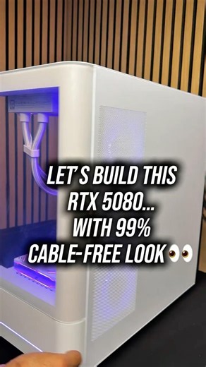 RTX 5080 White Gaming PC With BTF Motherboard #pcsetup #asmr