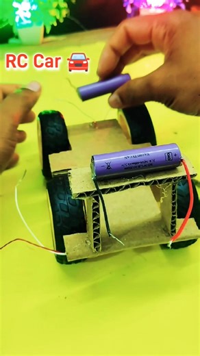 cardboard rc car #project #howtomake #handmade #viralshorts #cardboard #short