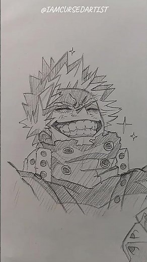 Drawing Bakugo Kacchan💥 from My hero academia