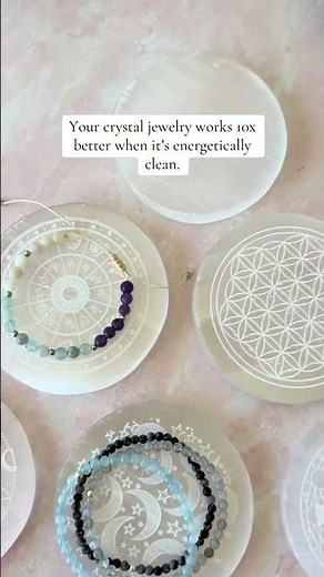 Our selenite plates and harmonizers cleanse and recharge your crystal jewelry effortlessly
