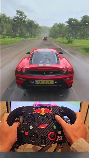 Ferrari Free Roam Forza Horizon 5 4K PS5 | Logitech G29 F1 Wheel Mod POV