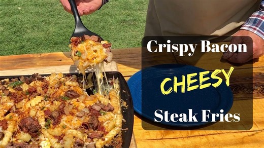 Best Ever Cheese Fries - Crispy Bacon Cheesy Steak Fries