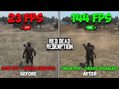 Red Dead Redemption 1: NO GRASS MOD - Insane FPS BOOST!