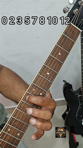 Aminor Scale On 5 String Guitar Tutorial For Beginners | Aminor Scale on Single String Lesson 🎸🔥🎶