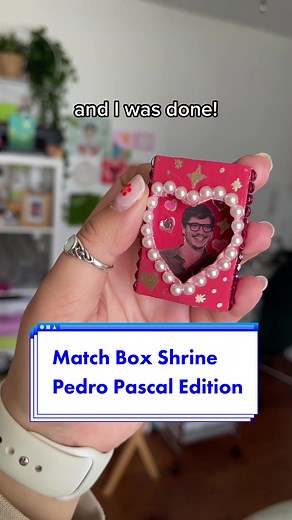Pedro Pascal Match Box Shrine DIY Gift Idea