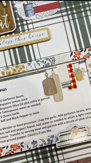 👩‍🍳Turning a recipe into a scrapbook page #shorts #youtubeshorts #scrapbooking