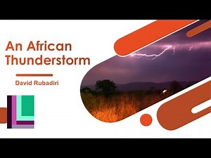 Analysis of An African Thunderstorm by David Rubadiri