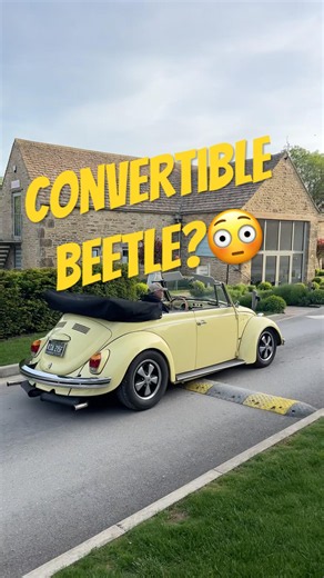 Classic Volkswagen Beetle Cabriolet leaving a Car Show | Elkstone Uk