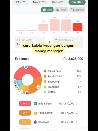 catat pengeluaran dengan money manager app ✨ #moneymanager #expensetracker #budgetingapp #kelolauang