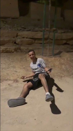 Man Trips and Falls While Running