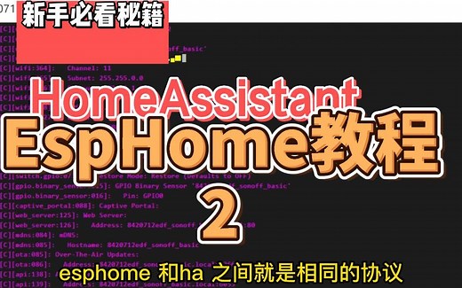 HomeAssistant ESPHome教程（2）插件安装，基础配置，编译第一个固件
