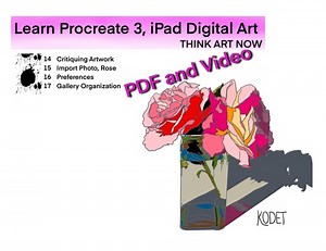 Learn Procreate 3 - Video & PDF - Lines, Fills, Drawing Guides - Think Art Now