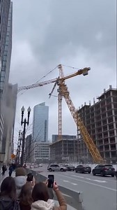 480K views · 1.3K reactions | High-Rise Crane Topples onto City...