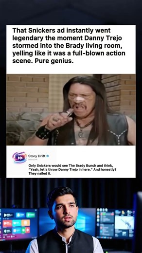 That Snickers ad instantly went legendary the moment Danny Trejo stormed into the Brady living