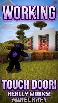 Minecraft Working Touch door..... #minecraft #gaming