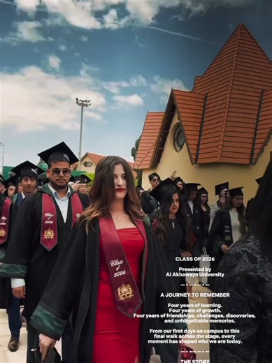 The end of an academic journey, the beginning of a new professional chapter. The best is yet to come. #Graduation #NewBeginnings #alakhawaynuniversity #aui