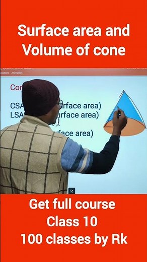 Surface Area and Volume of Cone | Class 10 Maths | Quick Formula Trick | 100 Classes by RK