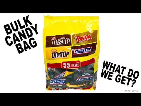 M&Ms Snickers, Twix Bulk Candy Bag Opening - Is This A Good Value?