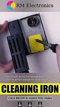 How to properly clean the soldering iron tip.