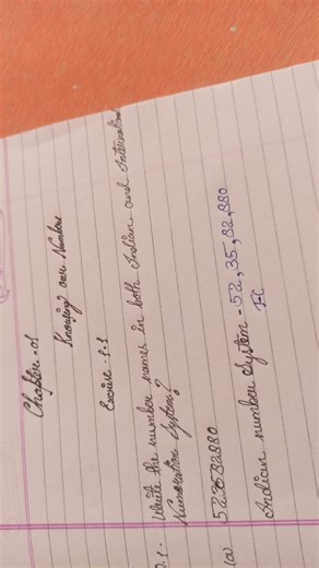 Chapter-01 Knowing Our Numbers Exercise-1.1 Q.1. Write the num... | Filo
