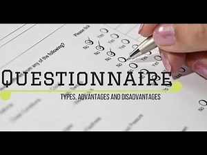 How to make Questionnaire | Designing a Questionnaire |How to Write a Survey or Questionnaire