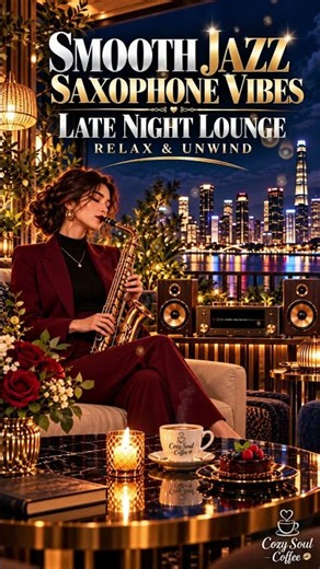 Smooth Jazz Saxophone 🎷 Late Night Lounge Jazz to Relax & Unwind