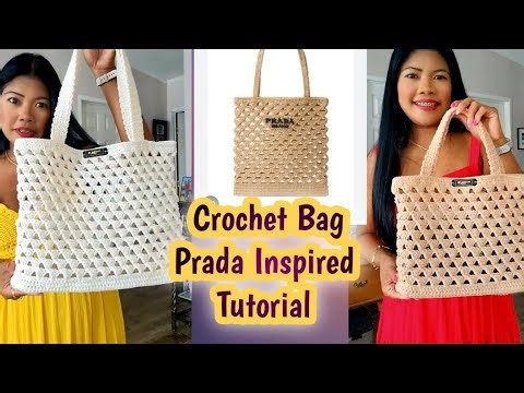 Crochet Bag/ Prada Inspired DIY #crochet