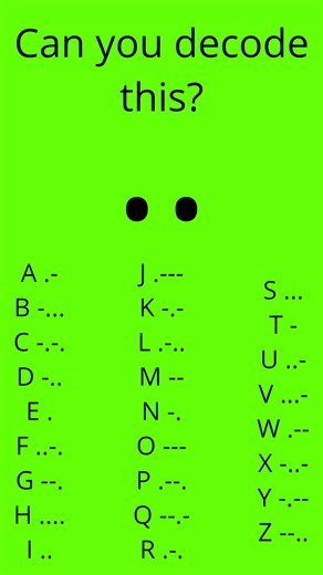 This Morse Code Trick Will Blow Your Mind #puzzle #viral