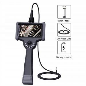 Four Way 360 Degree Steering Industrial Videoscope Borescope Pipe Inspection 1080P HD 6mm Video Dual Lens Endoscope Camera
