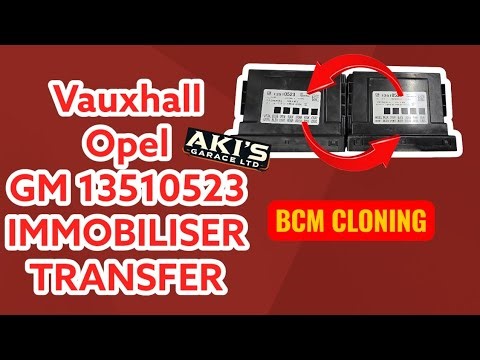 Vauxhall / Opel BCM Cloning & Immobiliser Data Transfer | GM 13510523 | OBDSTAR DC706