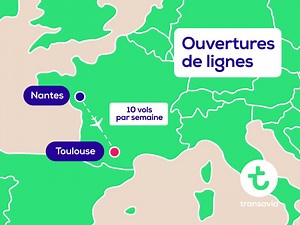 Transavia étend son réseau et ouvre 5 nouvelles lignes en France. 🐔🇫🇷 Réservez votre vol à partir de 29€ (Vols disponibles à la vente à partir du mercredi 16 septembre). | Transavia