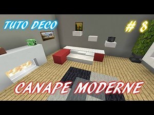 Comment faire un CANAPÉ MODERNE sur MINECRAFT ? 🛋️ #8